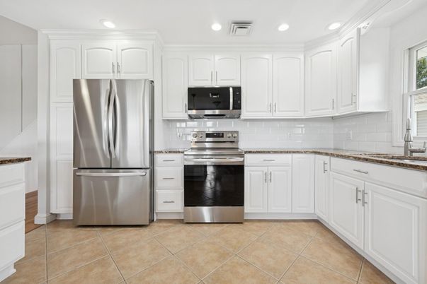 Interior, Kitchen, Recessed Lighting, Stainless Steel Appliances