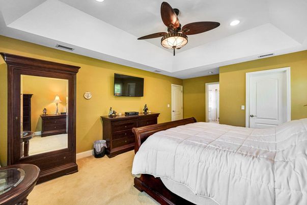 Bedroom, Interior, Recessed Lighting
