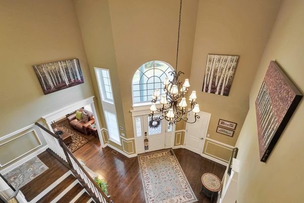 Chandelier, Interior, Wood Texture Flooring