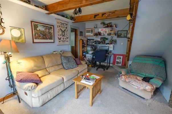 Home Office, Interior, Living room, Wooden Beams