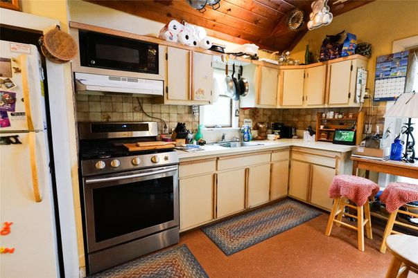 Interior, Kitchen, Stainless Steel Appliances, Wooden Ceilings