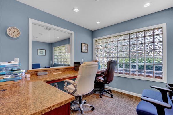 Home Office, Interior, Recessed Lighting