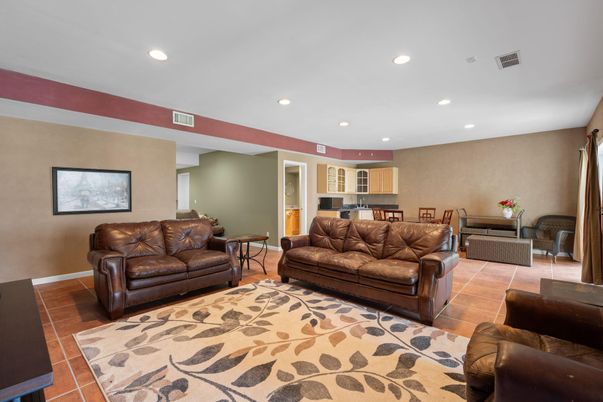 Interior, Living room, Recessed Lighting