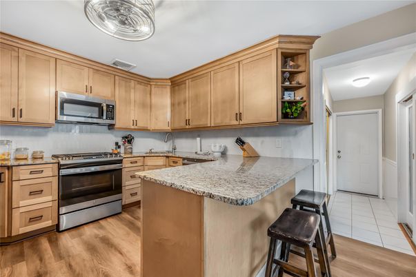 Interior, Kitchen, Wood Texture Flooring