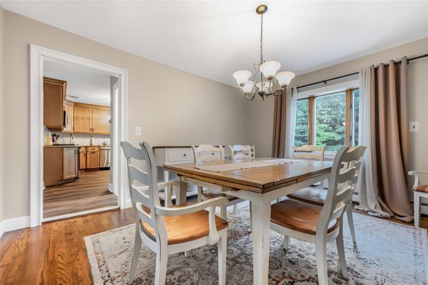 Chandelier, Dining room, Interior, Kitchen, Wood Texture Flooring