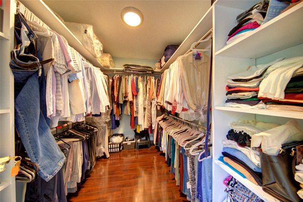 Interior, Recessed Lighting, Walk-in Closets, Wood Texture Flooring