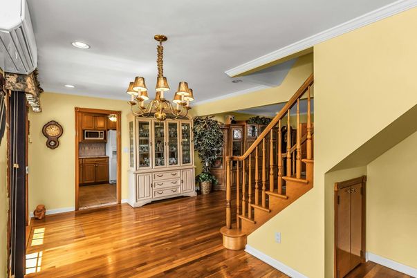 Chandelier, Interior, Recessed Lighting, Wood Texture Flooring