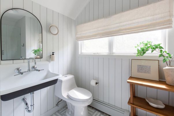 Bathroom, Interior, Wood Texture Flooring