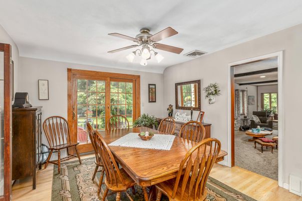 Dining room, Interior, Wood Texture Flooring