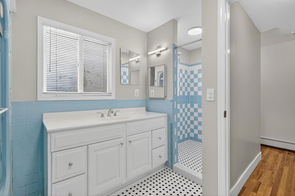 Bathroom, Interior, Wood Texture Flooring