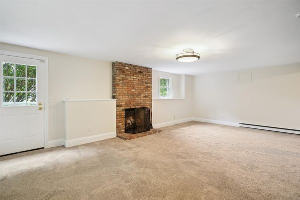Empty room, Fireplace, Interior, Stone Walls