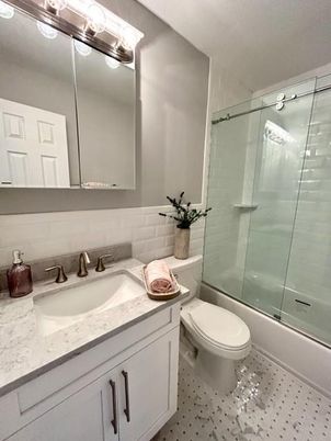 Bathroom, Glass Shower, Interior