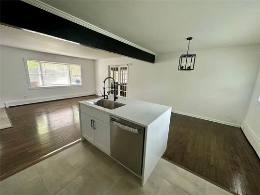 Interior, Kitchen, Pendant Lights, Wood Texture Flooring