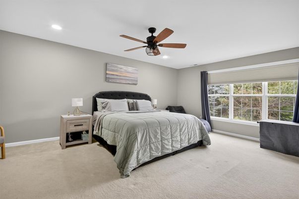 Bedroom, Interior, Recessed Lighting