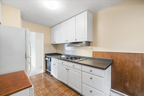 Interior, Kitchen, Wood Texture Flooring