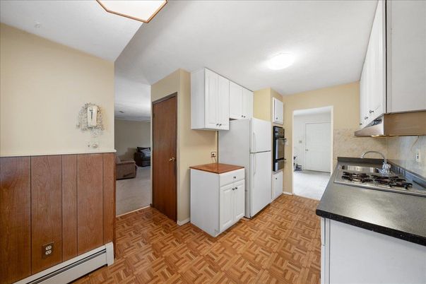 Interior, Kitchen, Wood Texture Flooring
