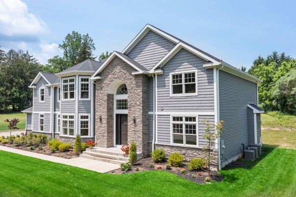 Exterior, Facade, Brick Traditional