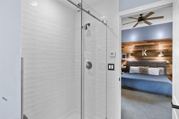 Bathroom, Bedroom, Glass Shower, Interior