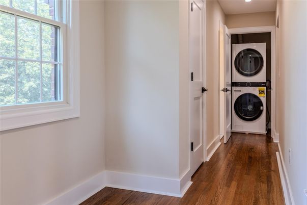Interior, Recessed Lighting, Utility Closets, Washer, Wood Texture Flooring