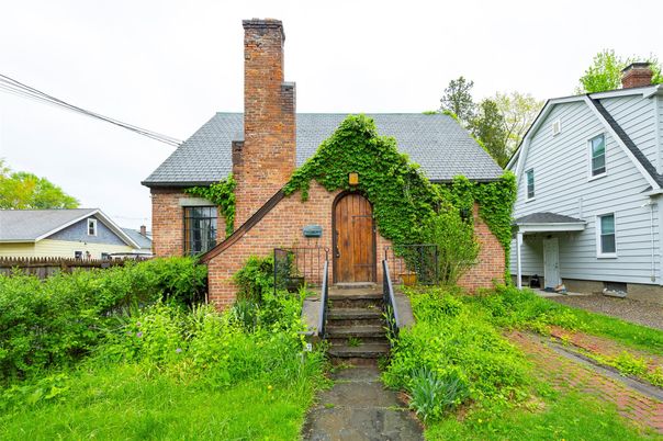 Exterior, Facade, Brick Facade, Tudor Revival