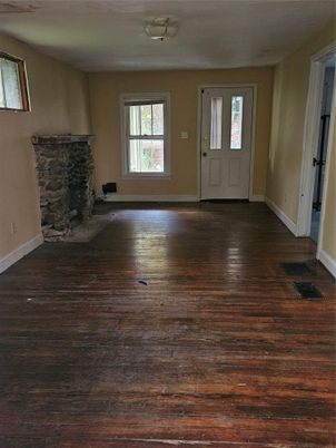 Empty room, Fireplace, Interior, Wood Texture Flooring