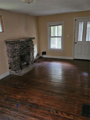 Empty room, Fireplace, Interior, Wood Texture Flooring