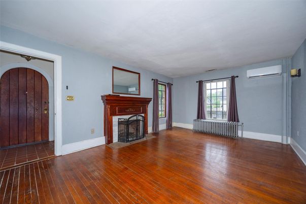 Empty room, Fireplace, Interior, Wood Texture Flooring