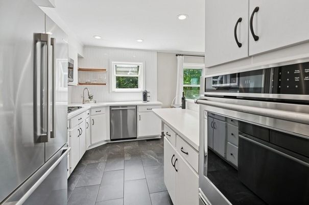 Interior, Kitchen, Recessed Lighting, Stainless Steel Appliances