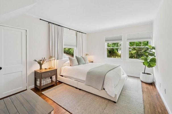 Bedroom, Interior, Wood Texture Flooring