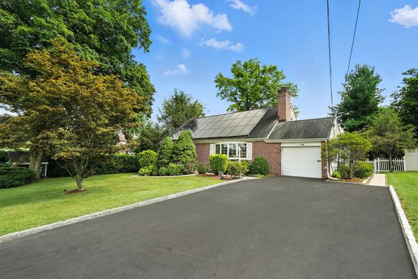 Attached, Exterior, Facade, Brick Facade, Solar Panels, Cape Cod