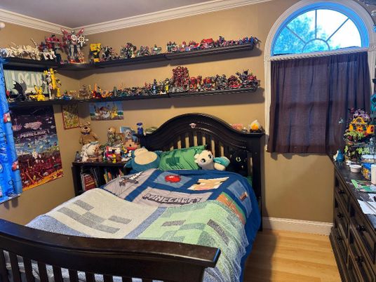 Bedroom, Interior, Wood Texture Flooring