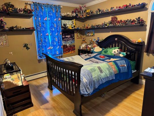 Bedroom, Interior, Wood Texture Flooring