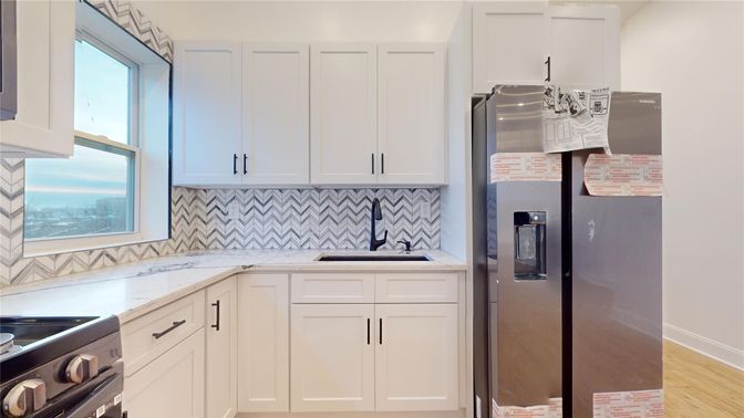 Interior, Kitchen, Wood Texture Flooring