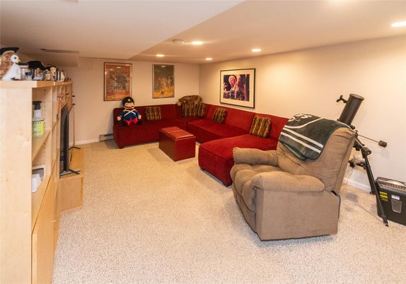 Interior, Living room, Recessed Lighting