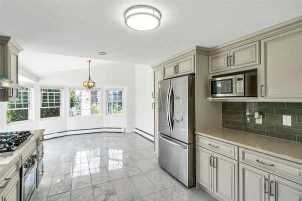 Interior, Kitchen, Marble, Pendant Lights