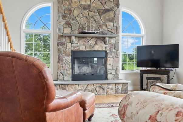 Fireplace, Interior, Stone Walls