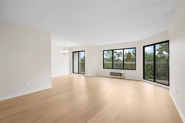 Chandelier, Empty room, Interior, Wood Texture Flooring