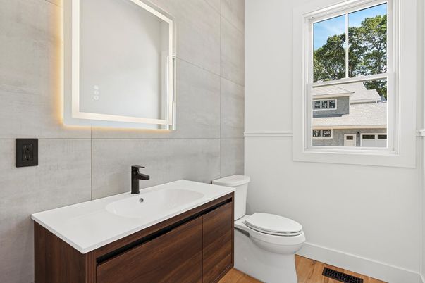 Bathroom, Interior, Wood Texture Flooring