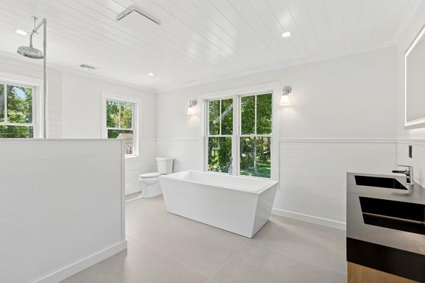 Bathroom, Free Standing Baths, Interior, Recessed Lighting