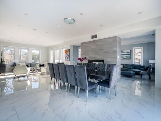 Dining room, Interior, Kitchen, Living room, Marble, Recessed Lighting
