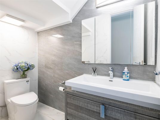 Bathroom, Dual Sink Vanities, Interior, Marble, Marble Walls