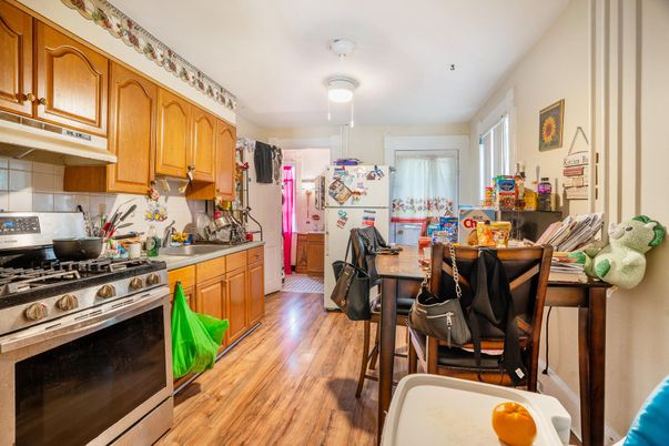 Interior, Kitchen, Wood Texture Flooring