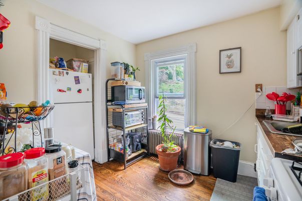 Interior, Kitchen, Wood Texture Flooring