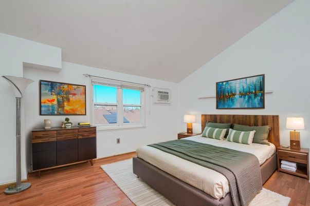 Bedroom, Interior, Wood Texture Flooring