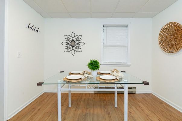Dining room, Interior, Wood Texture Flooring