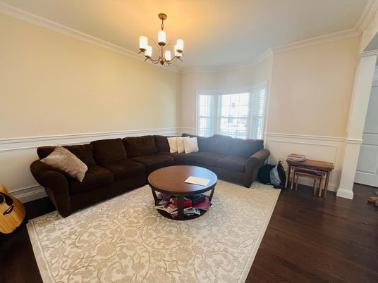Chandelier, Interior, Living room, Wood Texture Flooring