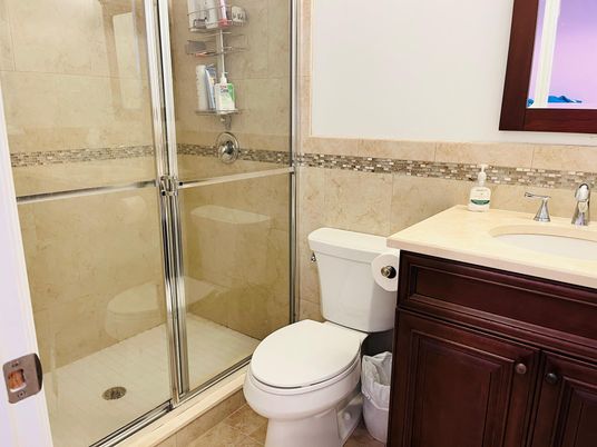 Bathroom, Glass Shower, Interior