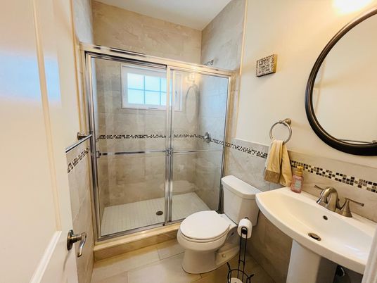 Bathroom, Glass Shower, Interior