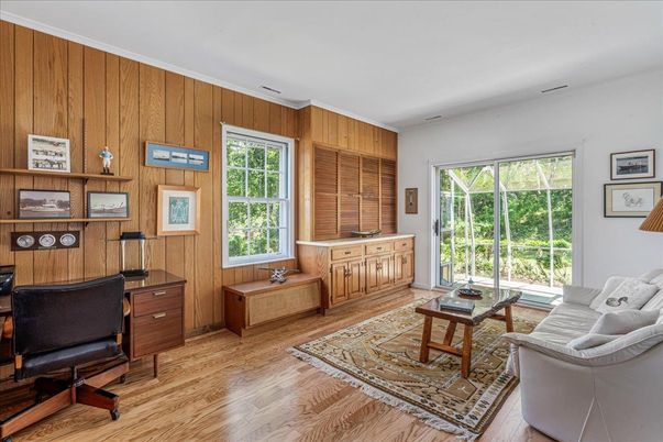Home Office, Interior, Living room, Wood Texture Flooring, Wooden Walls