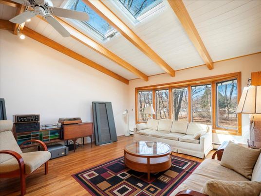 Home Office, Interior, Living room, Wooden Beams, Wood Texture Flooring